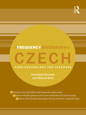 cover image of A Frequency Dictionary of Czech